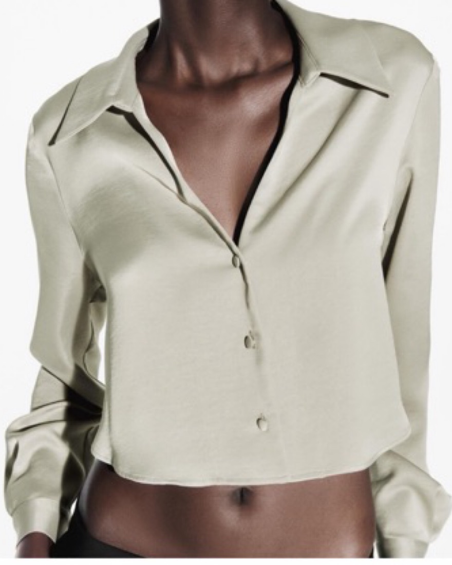 【即時発送】CYNTHIA CROPPED BLOUSE フォロー割-200円 9f40afcab41db0050ece0d21282413
