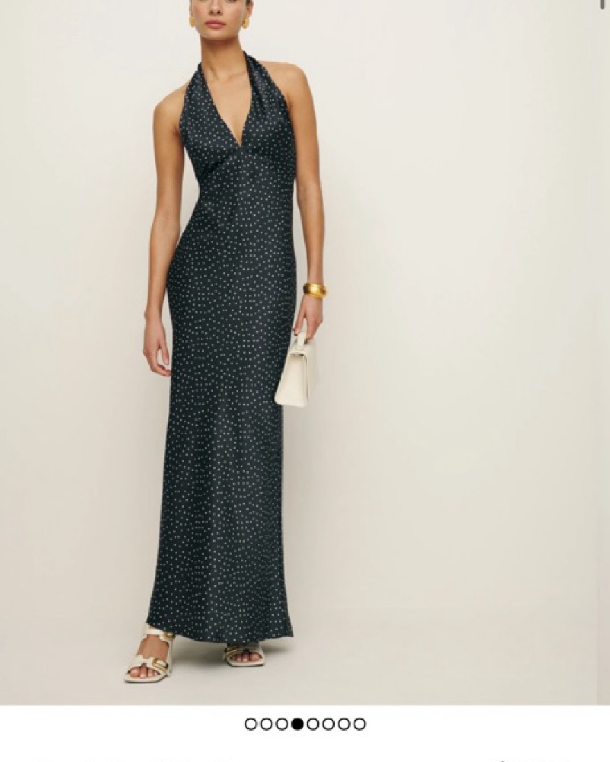 black polka dot halter dress Amina Polka Dot Halter Mini Dress