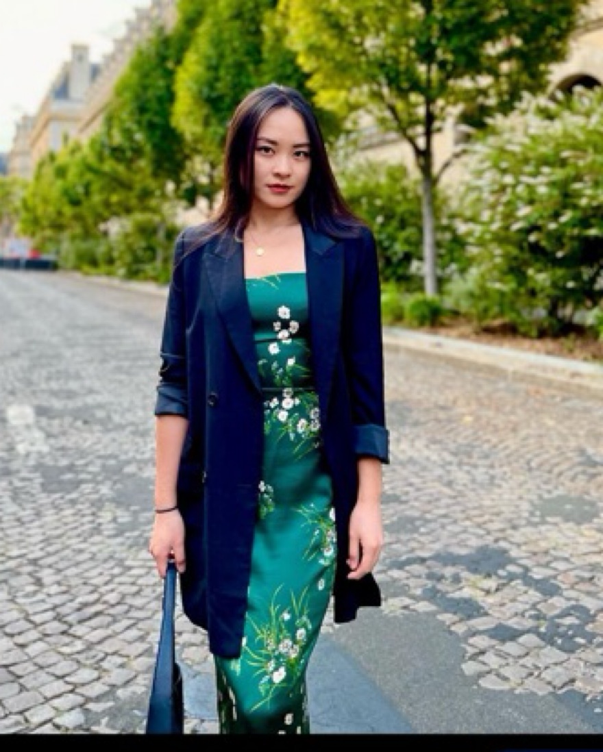 reformation dark green floral dress Reformation Green Frankie Silk Dress by Reformation