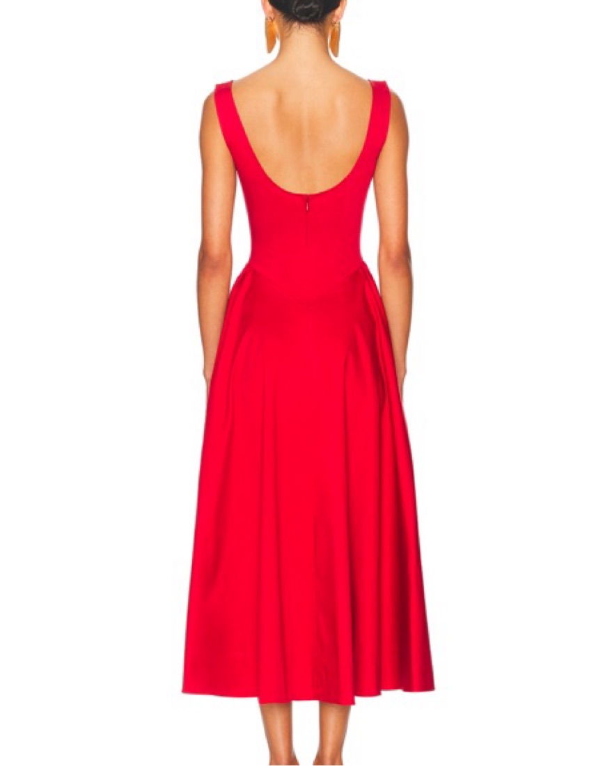 red cotton dress Red Cutout Maxi Dress main image 0