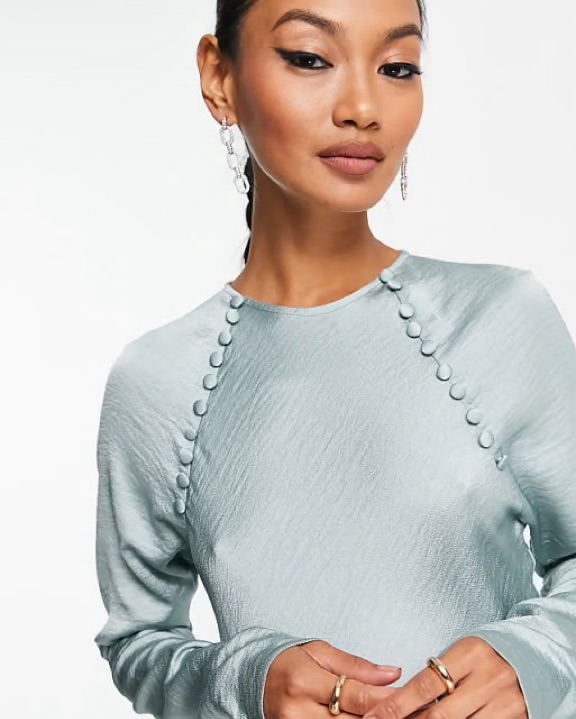 asos silver maxi dress ASOS Design Plunge Halter Neck Maxi Dress in Silver