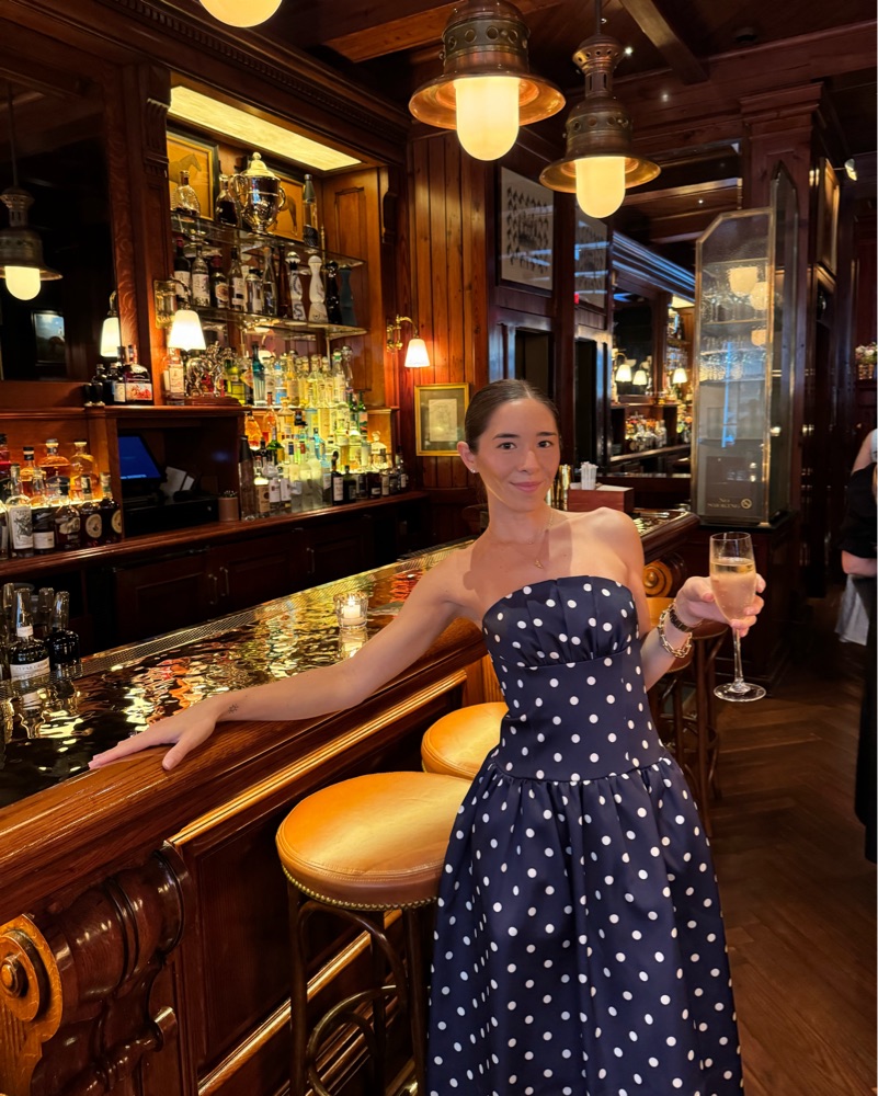 Self Portrait Navy Polka Dot Dress | Pickle