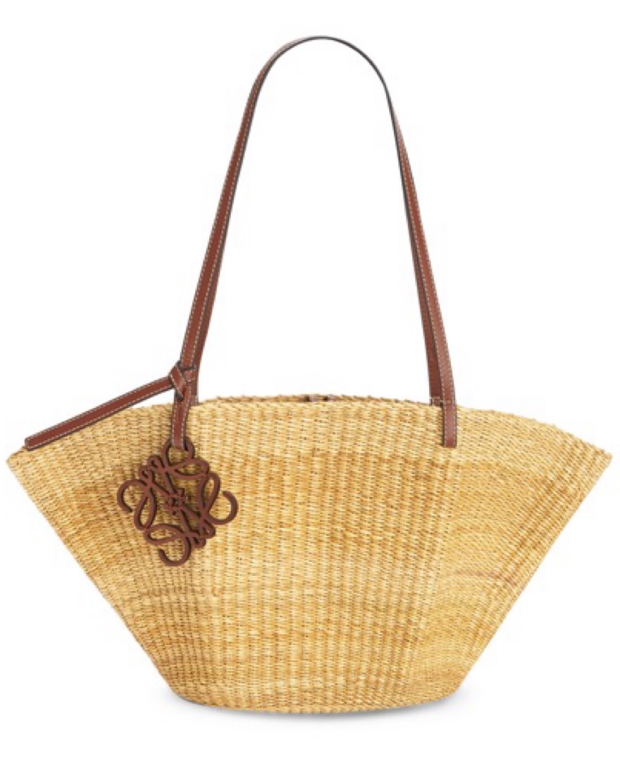 Loewe Raffia Shell Bag | Pickle