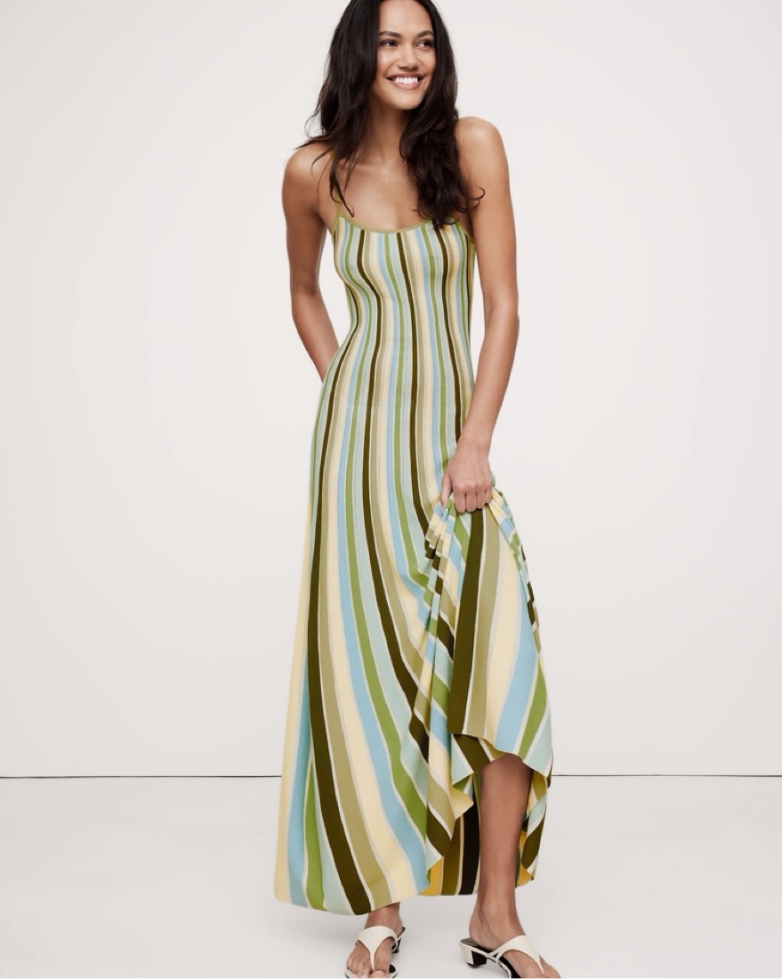 Banana Republic Sculpted Stripe Dress by Banana Republic - Pickle
