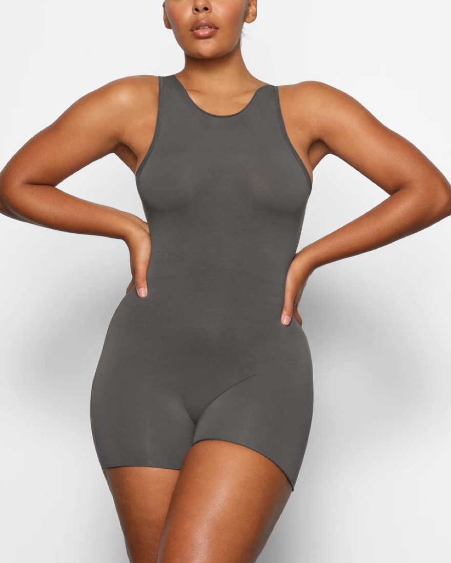 Skims Raw edge Grey Onesie by Skims - Pickle