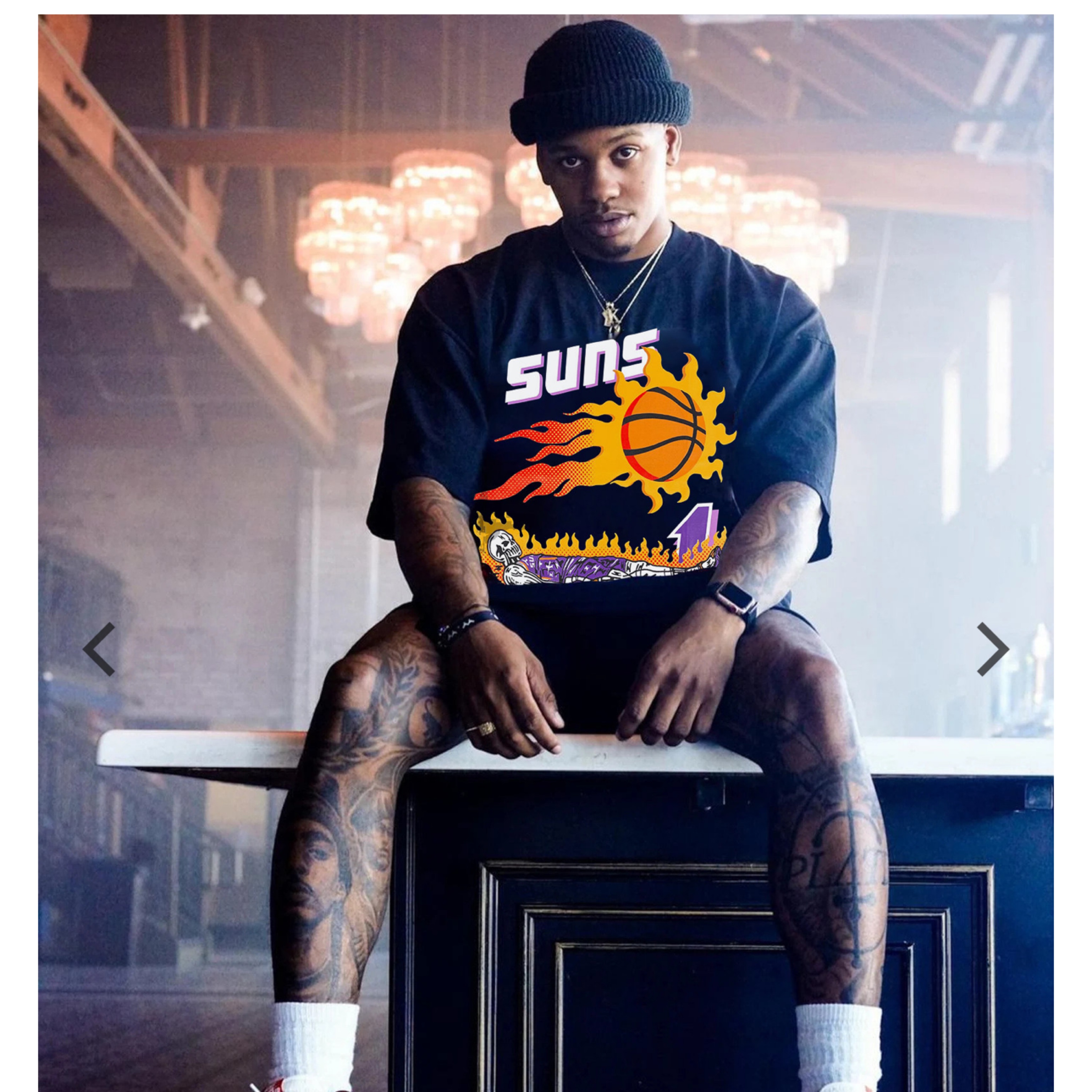 Warren Lotas Men's Black PHX SUNS T by Warren Lotas - Pickle
