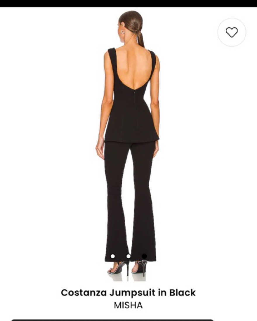 MISHA Costanza Jumpsuit in Black | Pickle