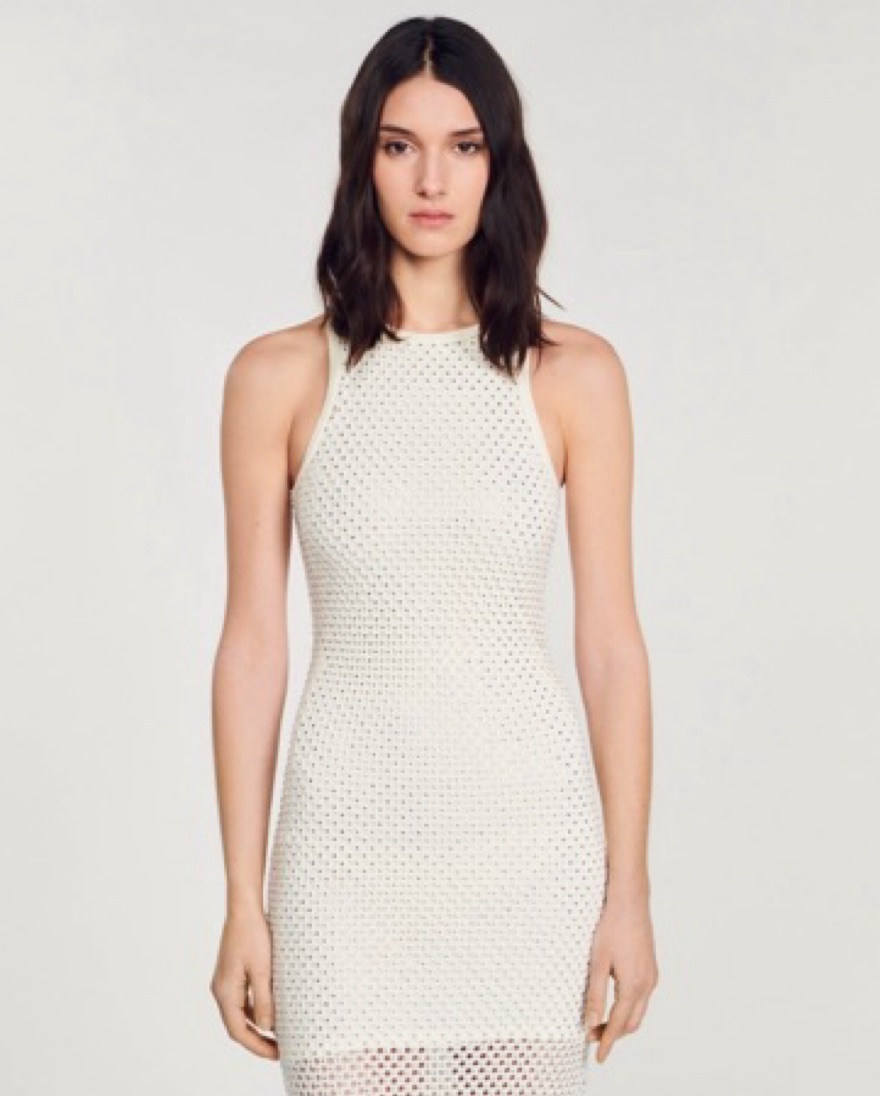 Sandro Rhinestone Maxi Dress by Sandro - Pickle
