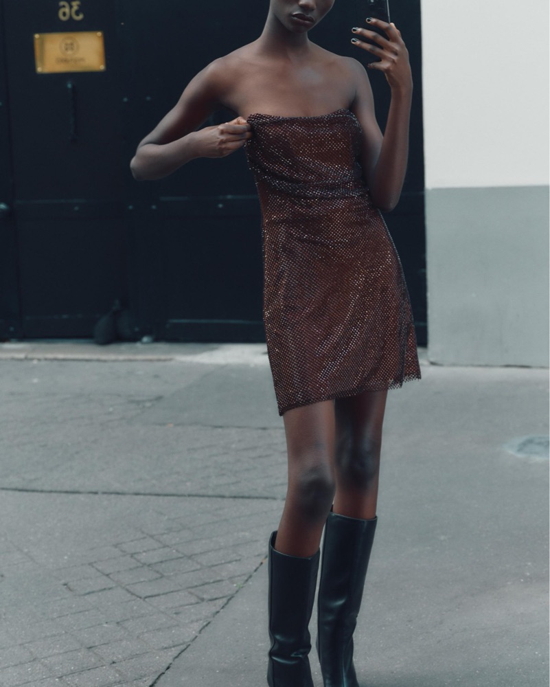sequin mesh dress zara Zara Gold Sequin Mesh Halter Maxi Dress by Zara