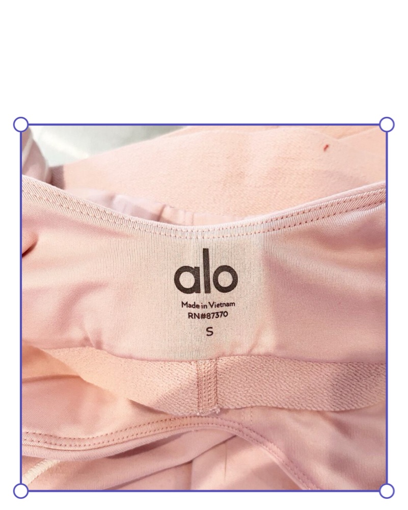 Alo Activewear Cropped Tank and Leggings Set by Alo Yoga - Pickle