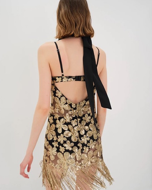 long sleeve champagne mini dress Rich Champagne Floral Long Sleeve Mini Dress