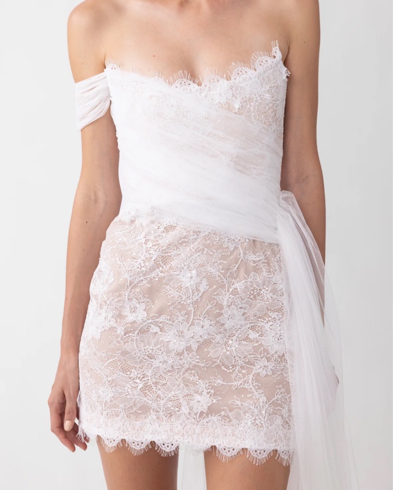 self portrait pink petal lace mini dress self-portrait - Pink Floral Lace Sleeveless Mini Dress main image 0