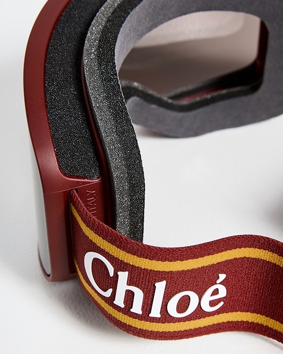 $455 Chloe Ski Goggles Burgundy by Chloe - Pickle