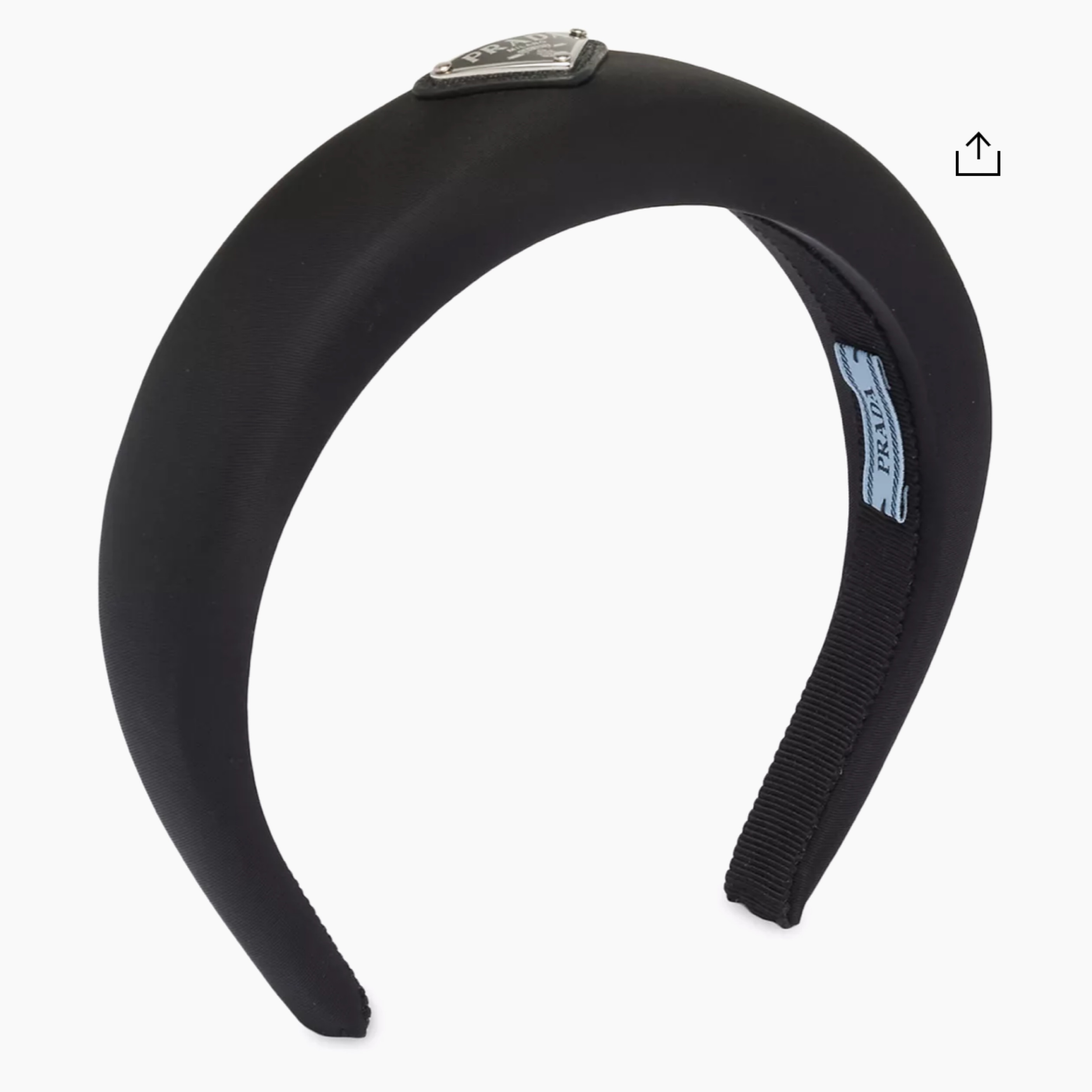 PRADA ブラック ナイロン ヘアバンド　黒色　Free size Prada Black Nylon Headband by Prada - Pickle