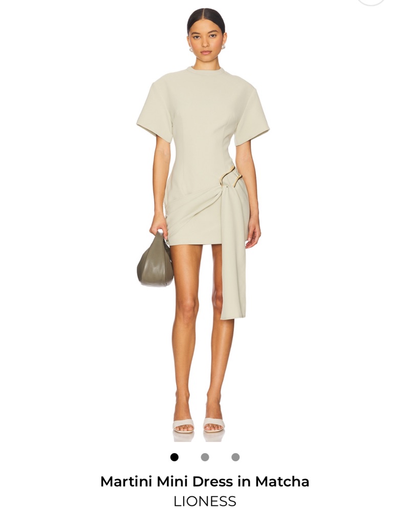 women's wrap dress Cue Long Sleeve Black Dot Print / XS porcelain doll dress to Color:kahaki TB53 This delightful linen piece