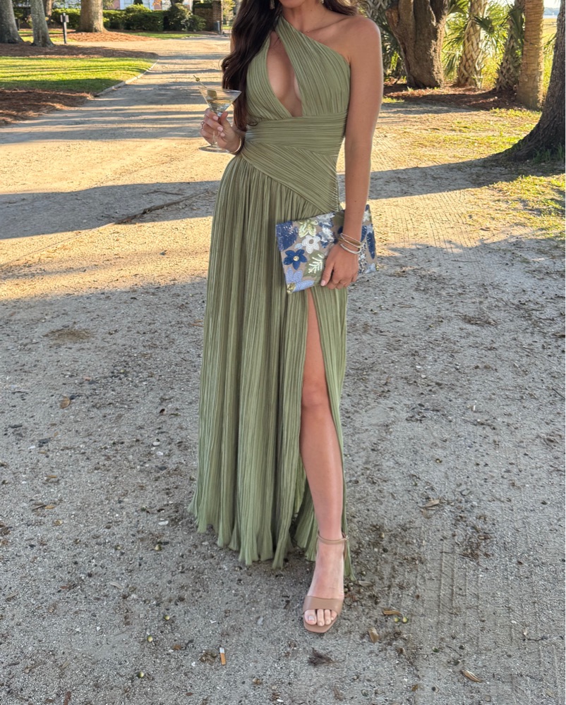 michael costello green dress Summer – STELLO main image 1
