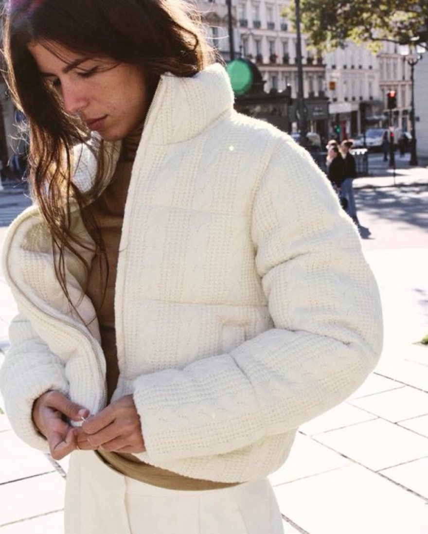 ZARA(ザラ) フェイクボア パフアノラック FAUX SHEARLING QUILTED ANORAK 中古 古着 0858 ZARA ZARA(ザラ) フェイクボア パフアノラック FAUX SHEARLING