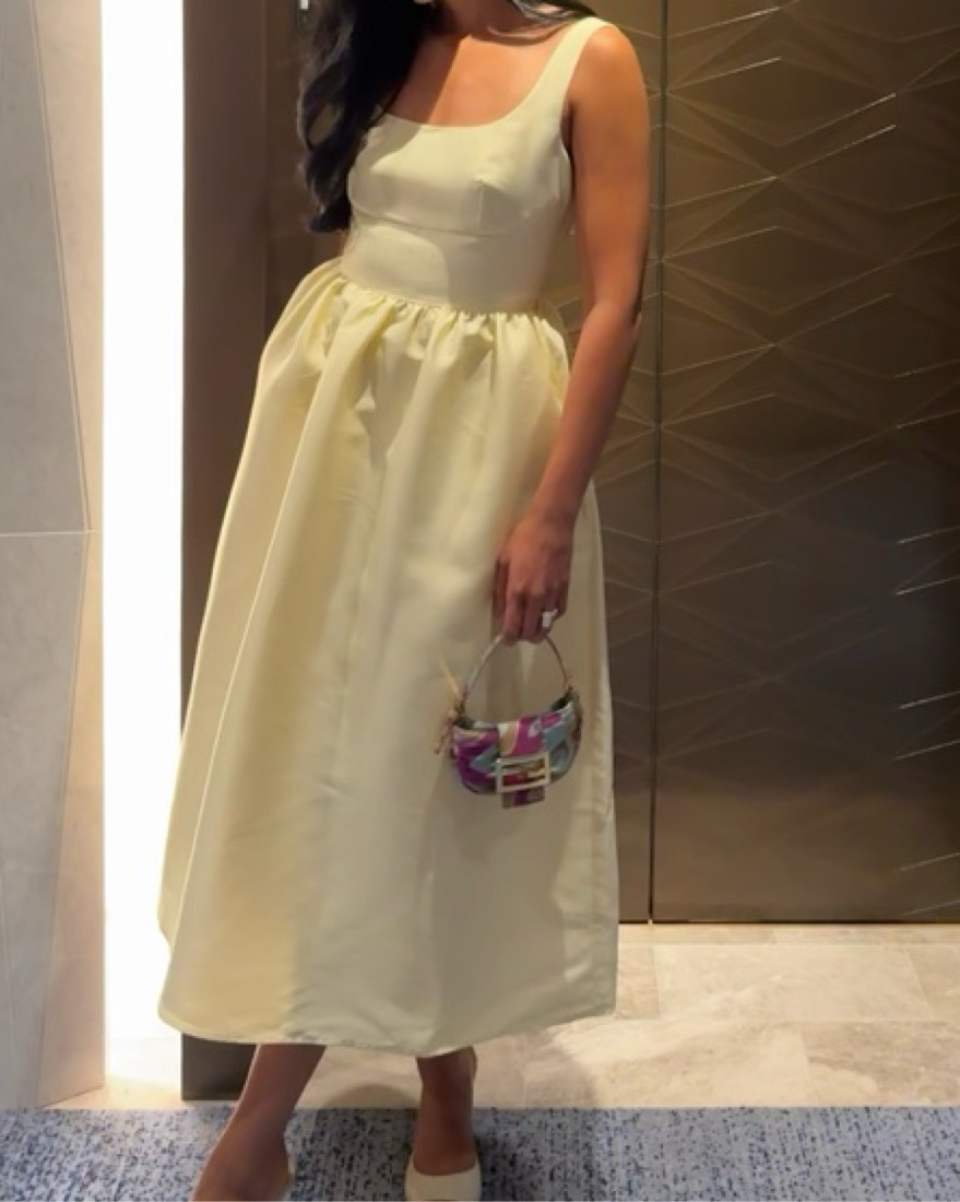 ワンピース SELF PORTRAIT DRESS (SS25071SP) Self-Portrait One-shoulder embellished midi dress Self-Portrait