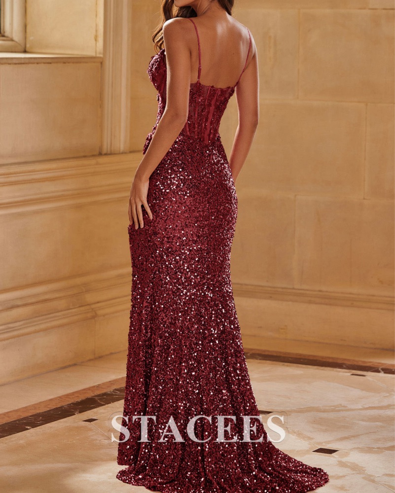 red fringe dress Luuvis Red Corset Prom Dress Charming A Line Sweetheart Party Dress with  Ruffles main image 0