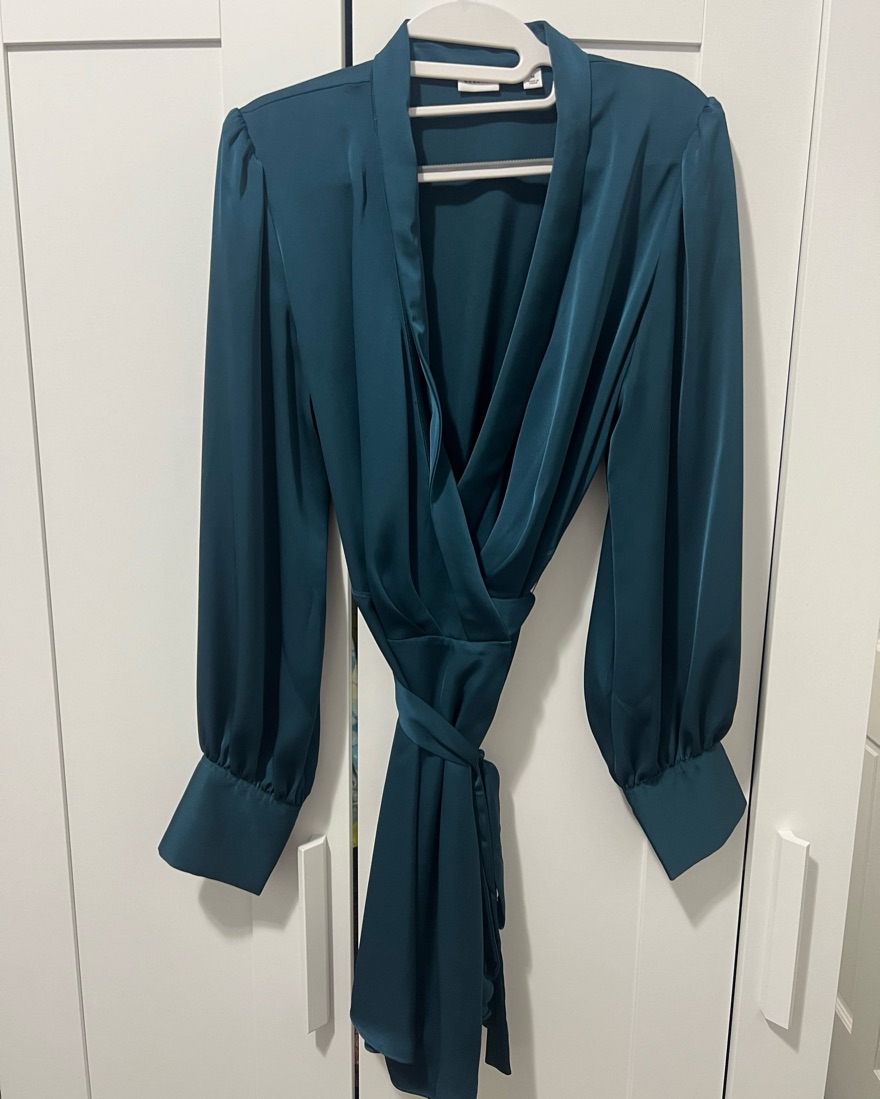 Aritzia Hyde Satin Mini Dress by Babaton - Pickle