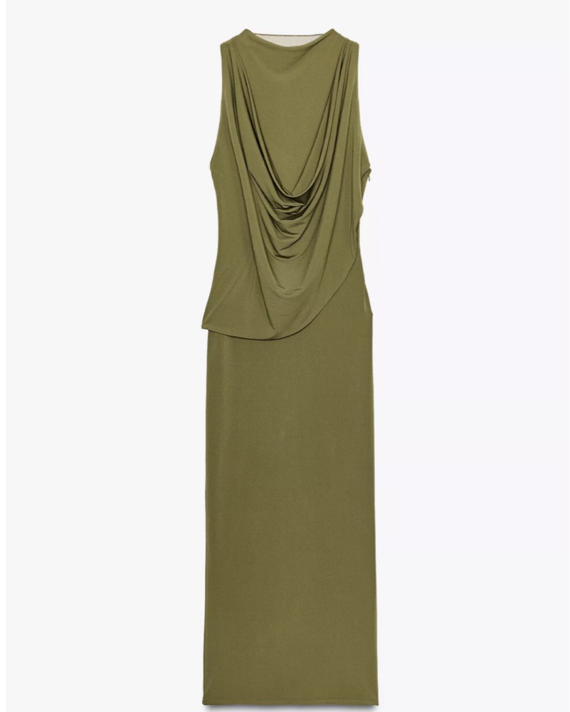 zara draped shirt dress Zara Satin Effect Draped Shirt Dress 4437/098
