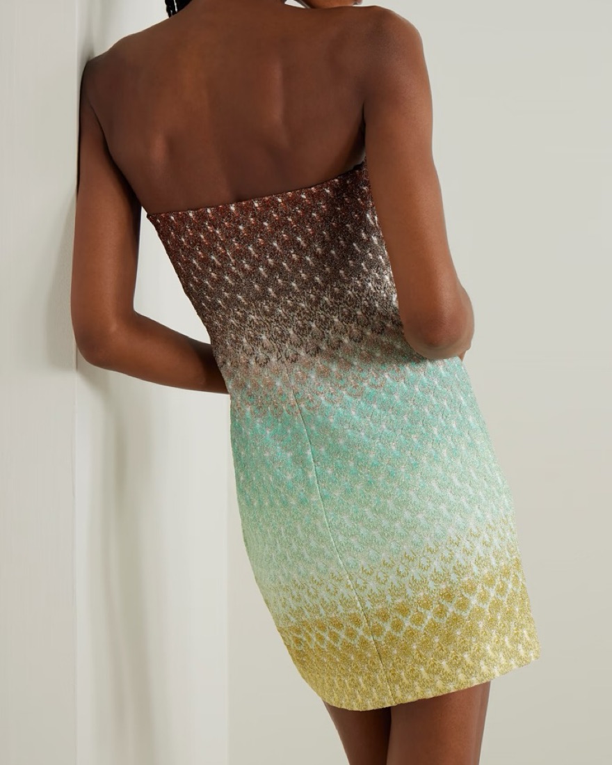 Missoni Strapless Mini Dress by Missoni - Pickle