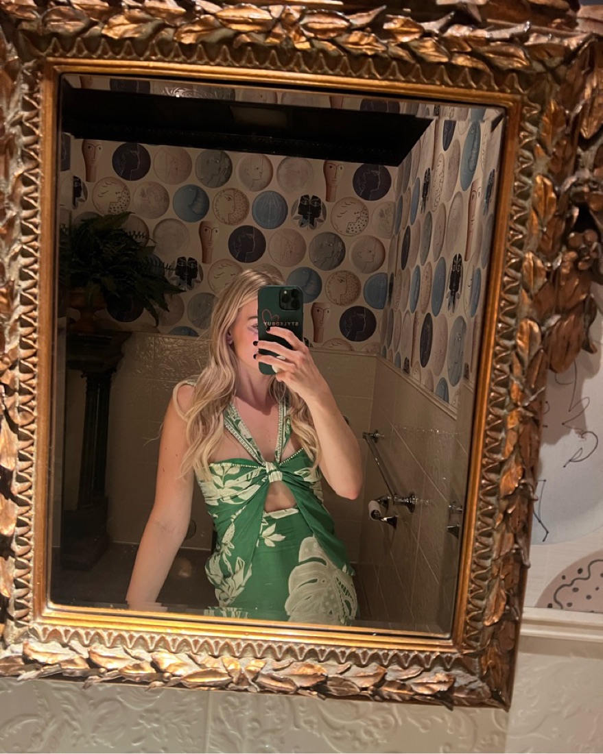 Farm Rio Green Mini Dress by Farm Rio - Pickle