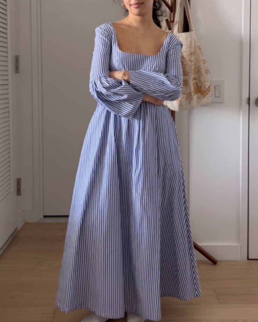 staud a line dress Andrea & Leo A1350 A Line Cap Sleeve Gown