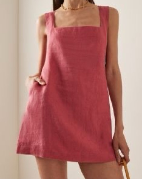 rosso35 linen dress Rosso35 Blue Linen Dress
