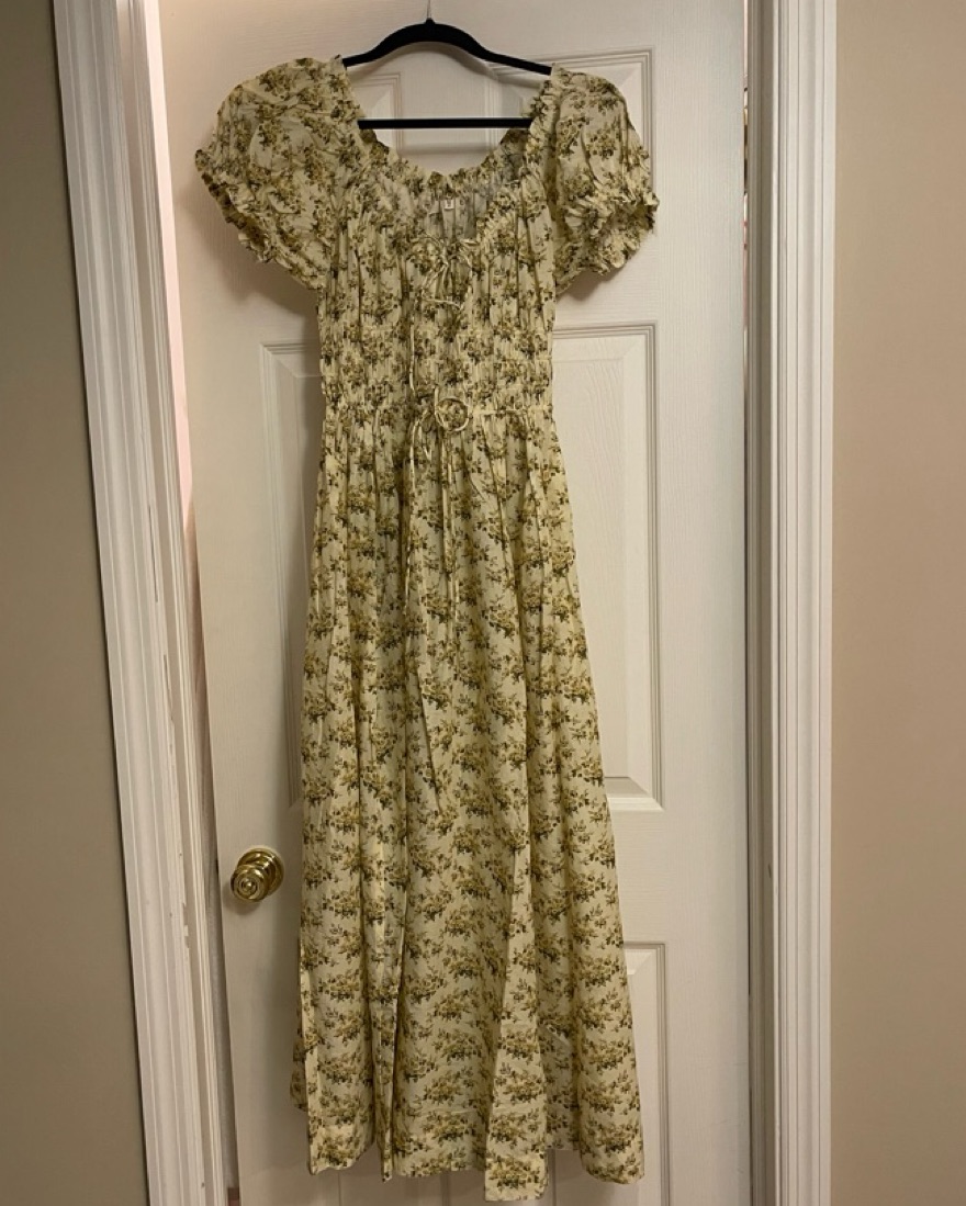 doen green floral dress Kaira Dress - Primrose Bouquet main image 1