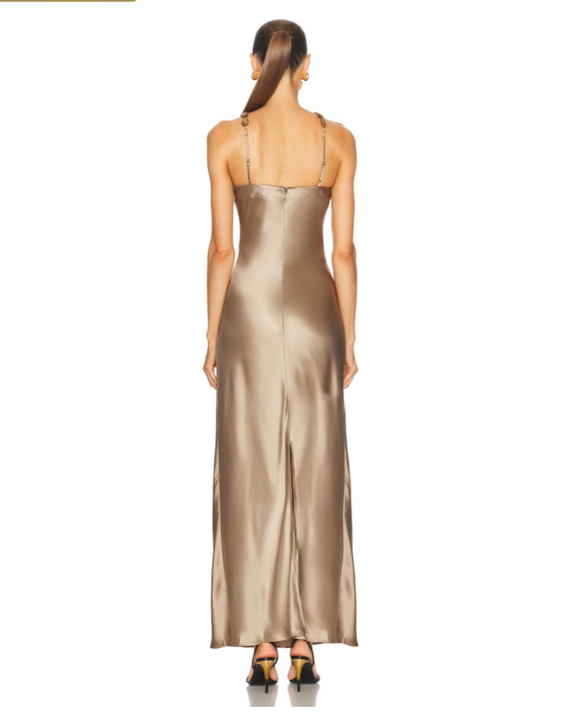 dune bridesmaid dresses Strapless Mikado Gown With Signature Dune Curves And Asymmetrical Spar –  Maryam Omaira AE