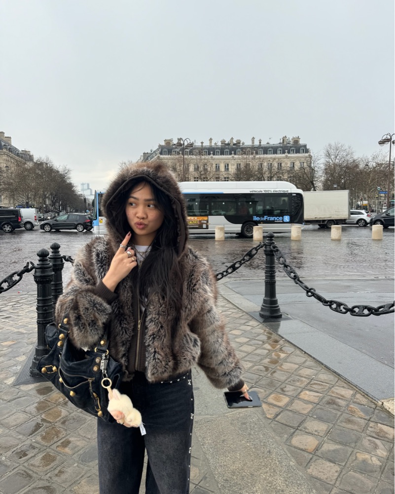 Jaded London Bear Faux Fur Hooded Jacket by Jaded London - Pickle
