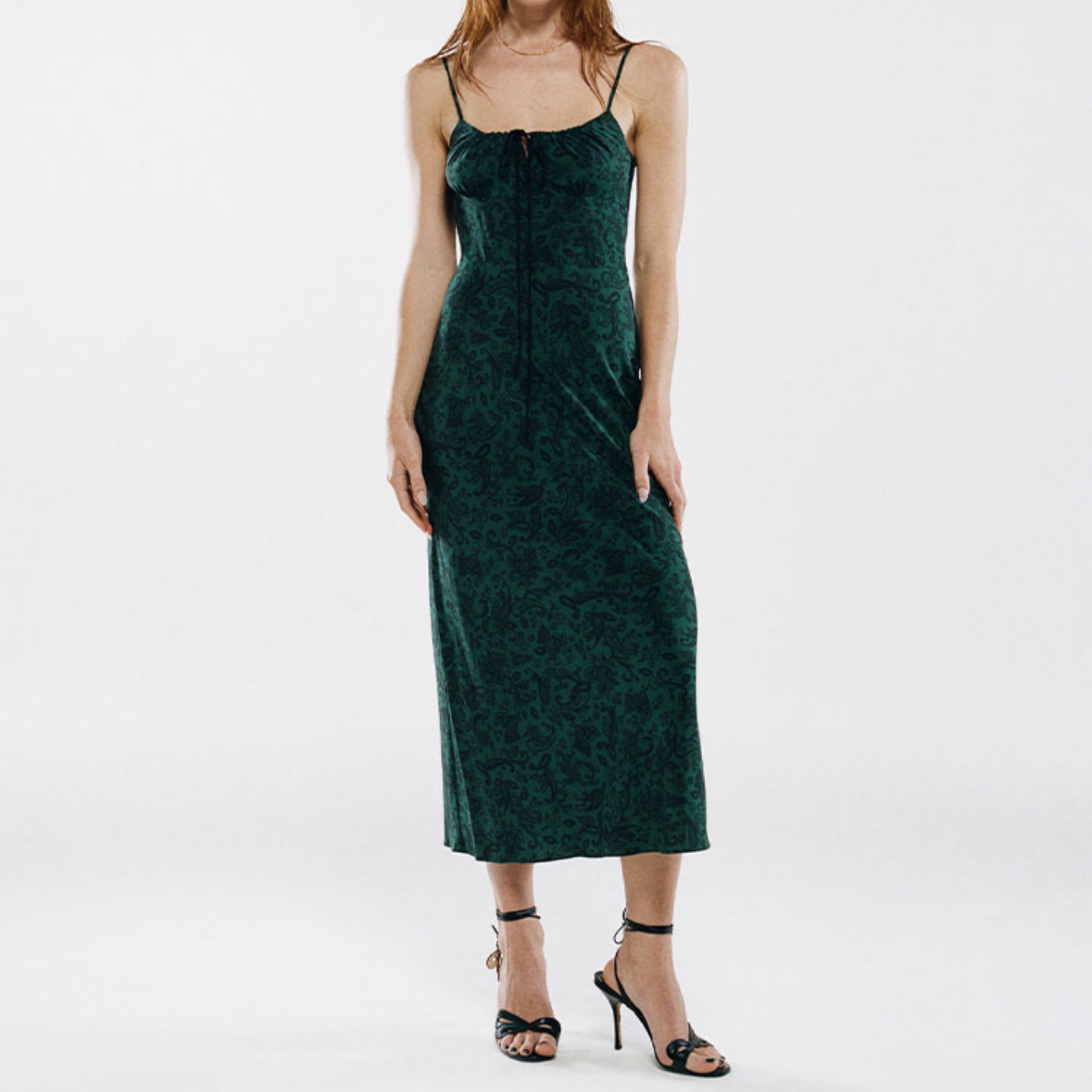 Realisation Par Alba Paisley Midi Dress by Realisation Par - Pickle