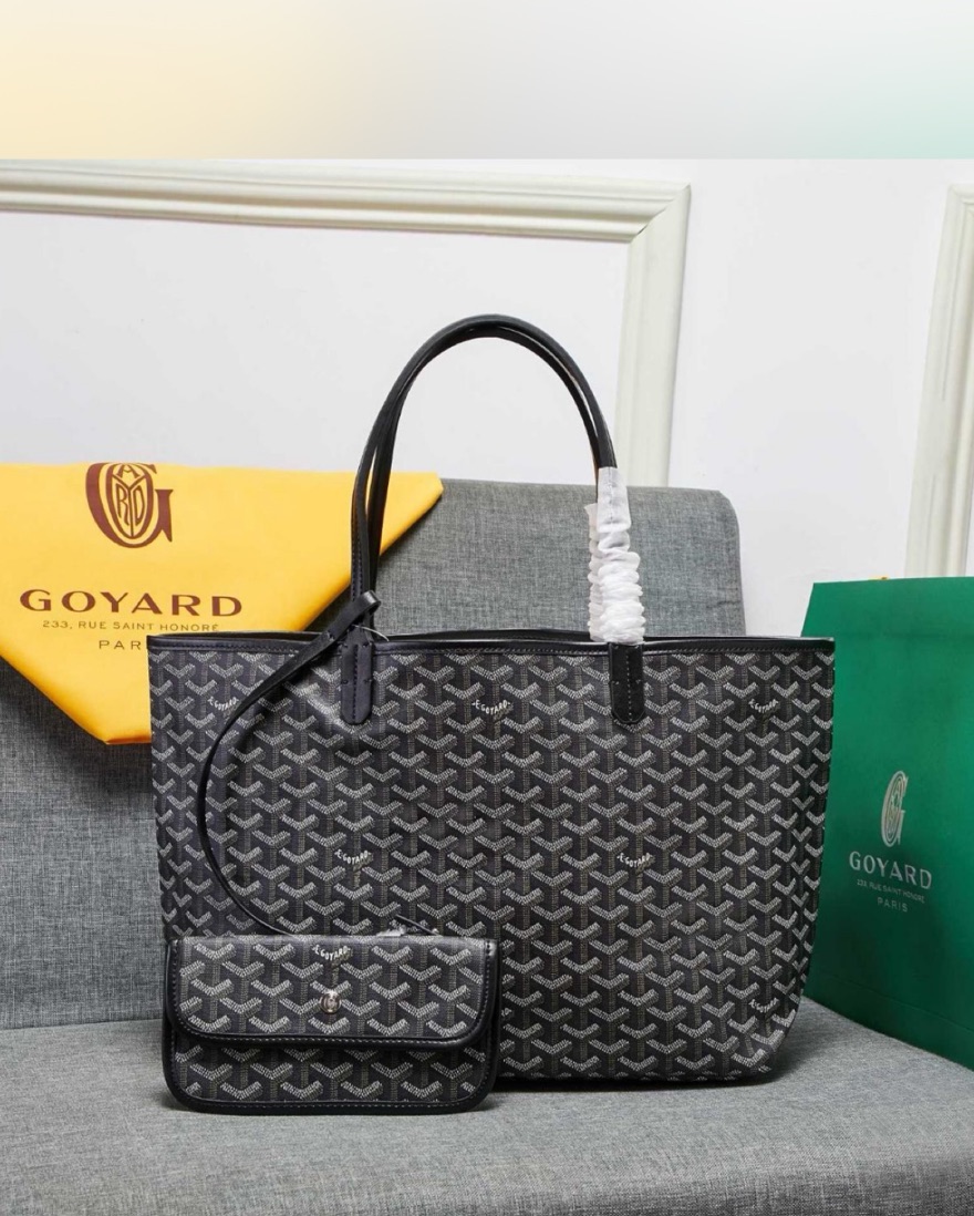 即日発送*極美品 GOYARD ブラック/ホワイト Goyard Black Medium Tote by Goyard - Pickle