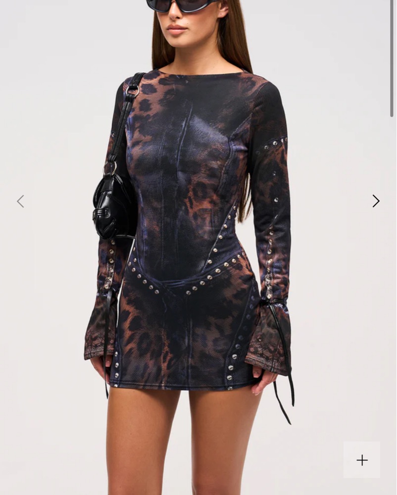 Leopard Mini Dress by Murci - Pickle