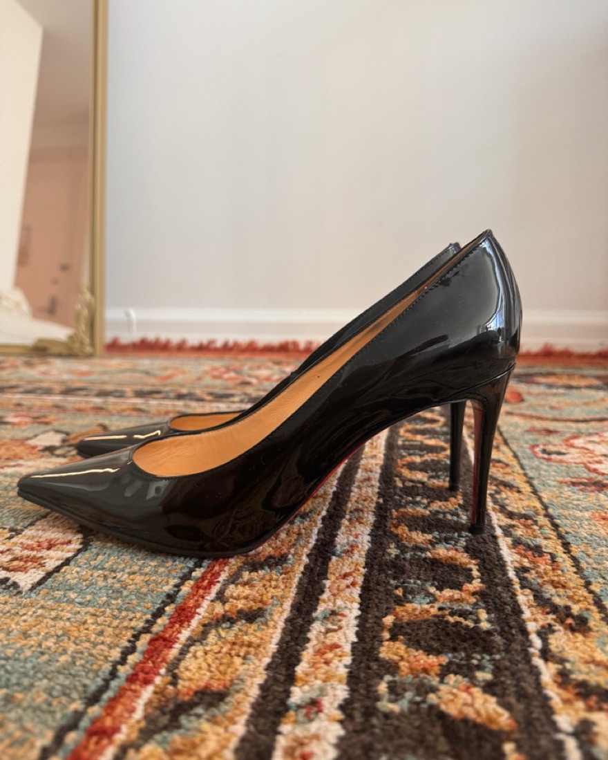 Christian Louboutin Heels Black 39.9 9 | Pickle