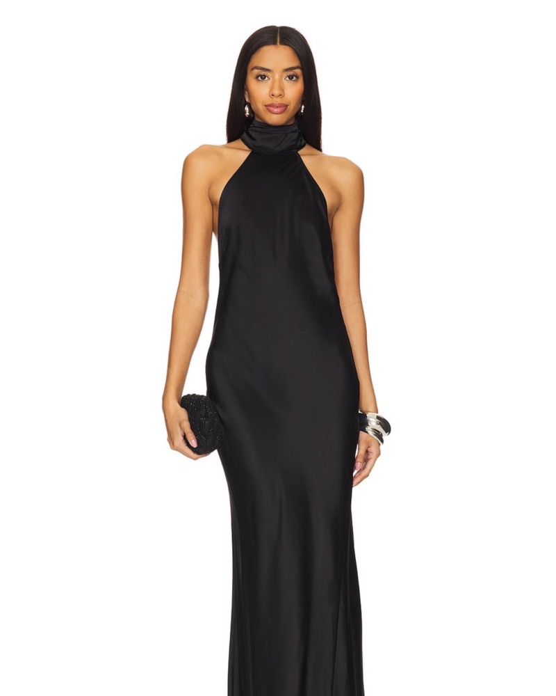 House of Harlow 1960 Astra Gown in Black by House of Harlow 1960