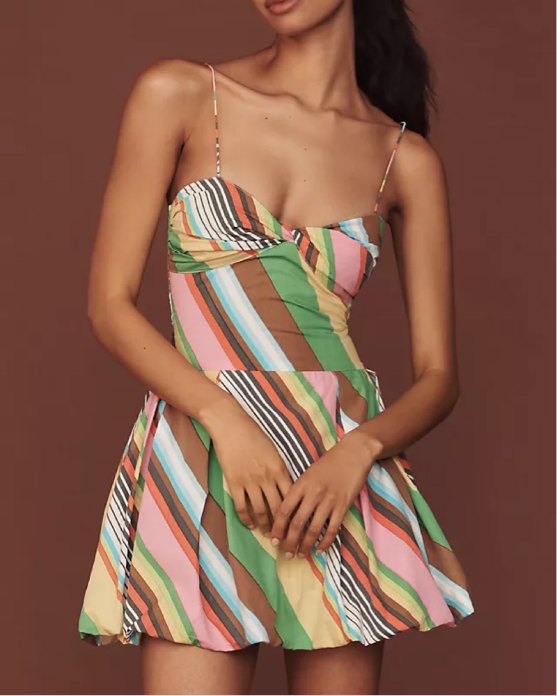 dress denim I Love Country Mini - Medium Wash, Large | Hazel and Olive Calvin Klein CK Women romanticdress Denim dress with straps Color:Sapphire Blue / White