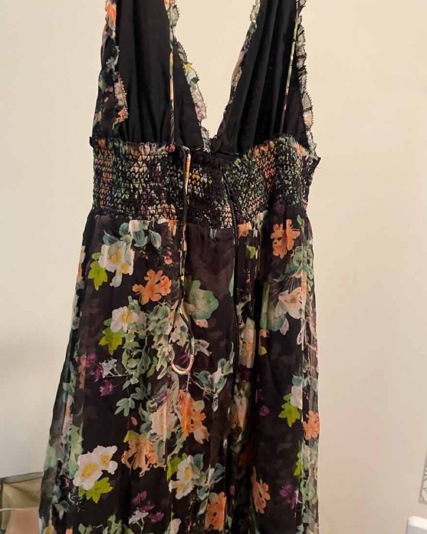 brock collection olivia floral silk dress Alice + Olivia Silk Floral Gown by Alice & Olivia