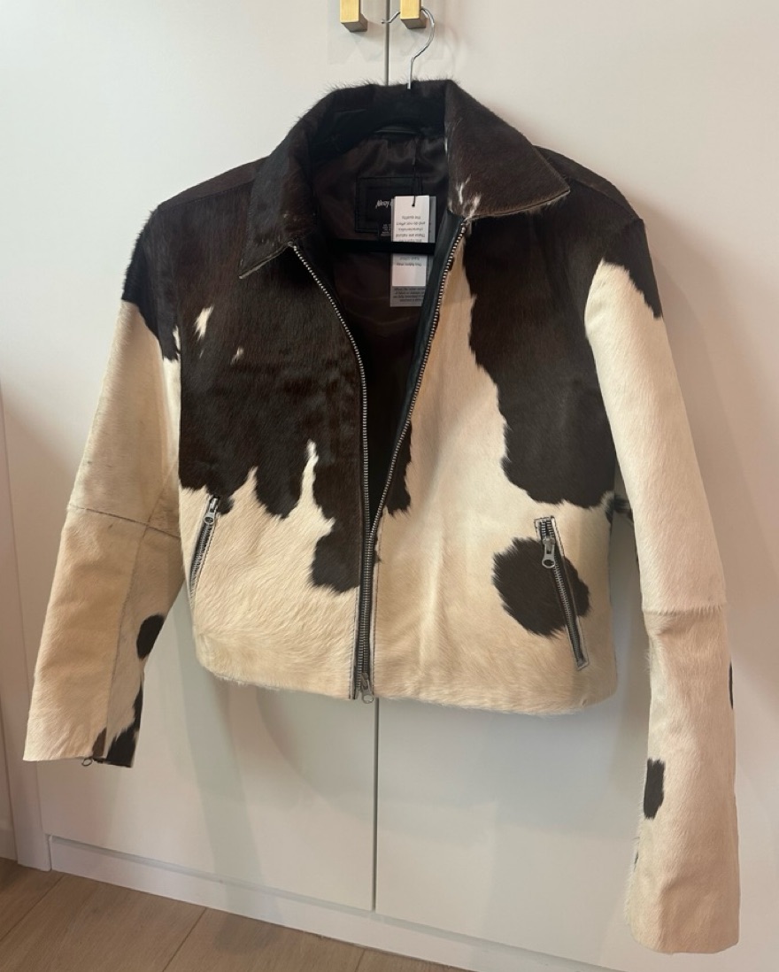 NastyGal - Cowhide Leather Jacket by NastyGal - Pickle