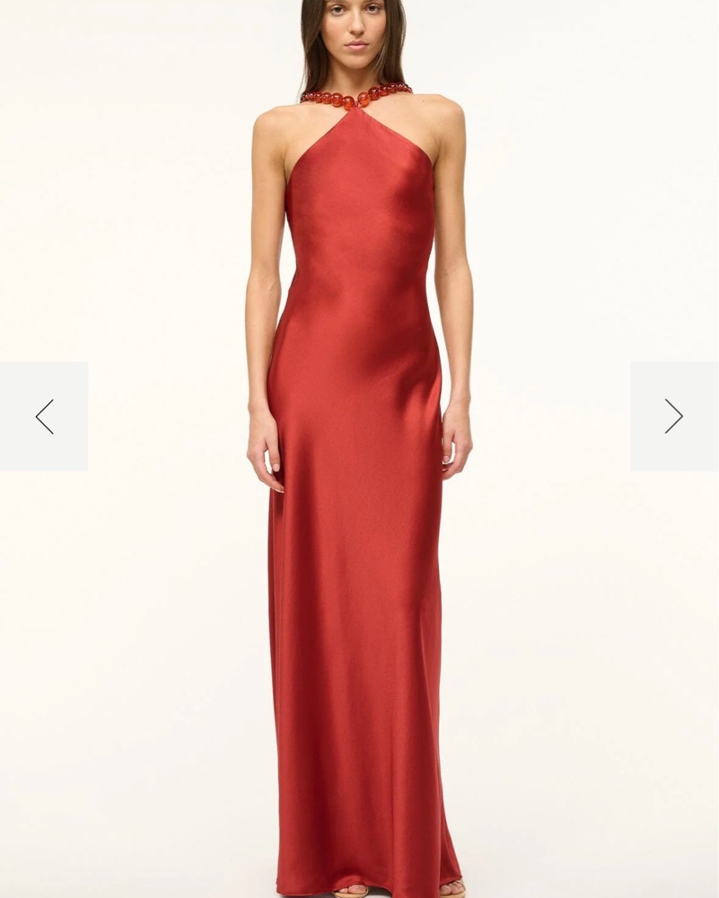 ぴのこ　andresd satin dress ぴのこ andresd satin dress Double Strap Satin Square Neck