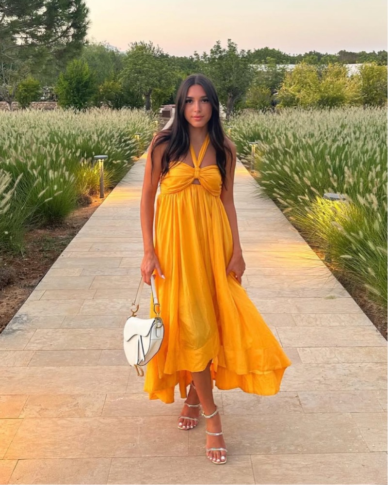 Zimmermann Yellow Silk Halter Maxi Dress by Zimmermann - Pickle