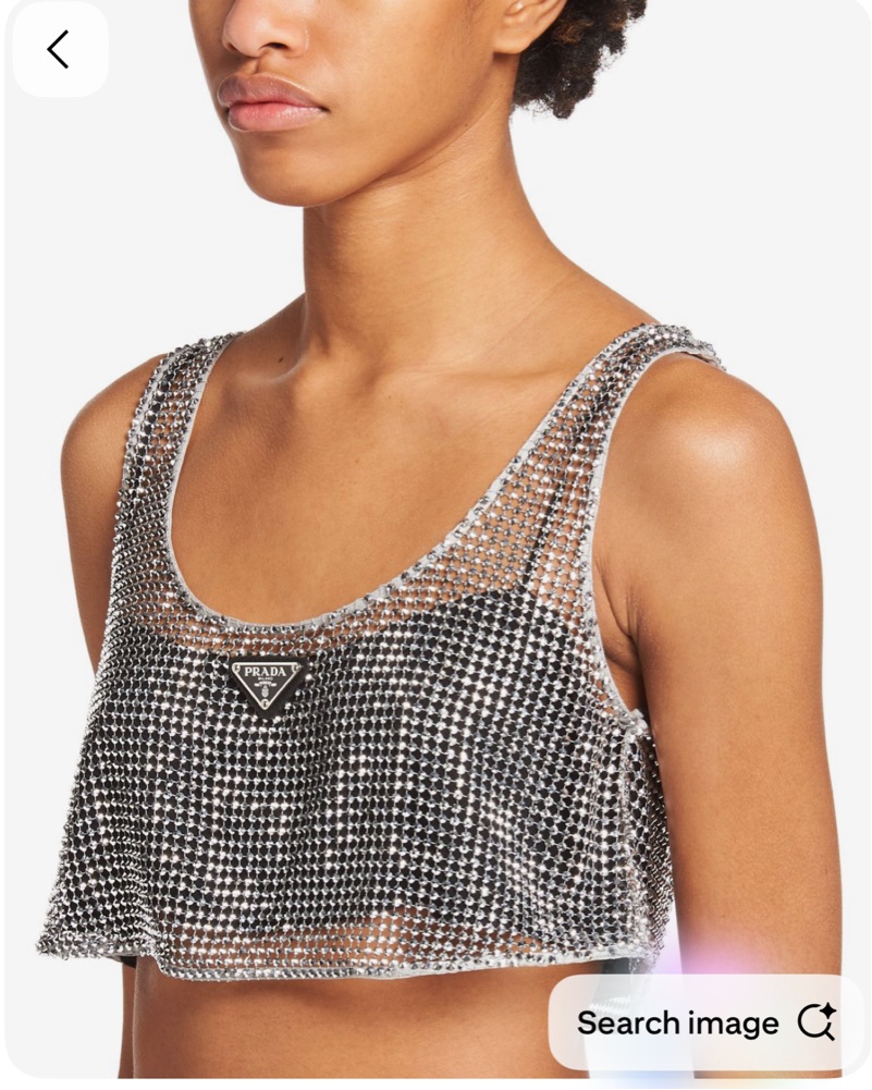 Prada Embellished Rhinestone Top | Pickle