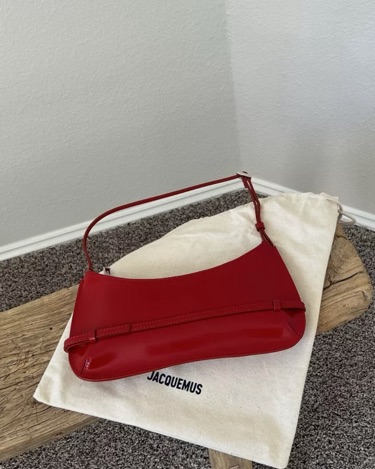 ショルダーバッグ・ポシェット Jacquesmus Shoulder Bags Women Leather Red Jacquemus Red Belted Shoulder Bag | Pickle
