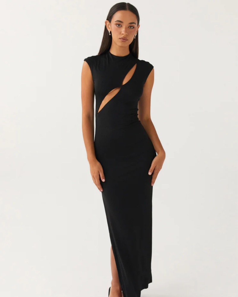 perfect little black dress LARISA MAXI DRESS