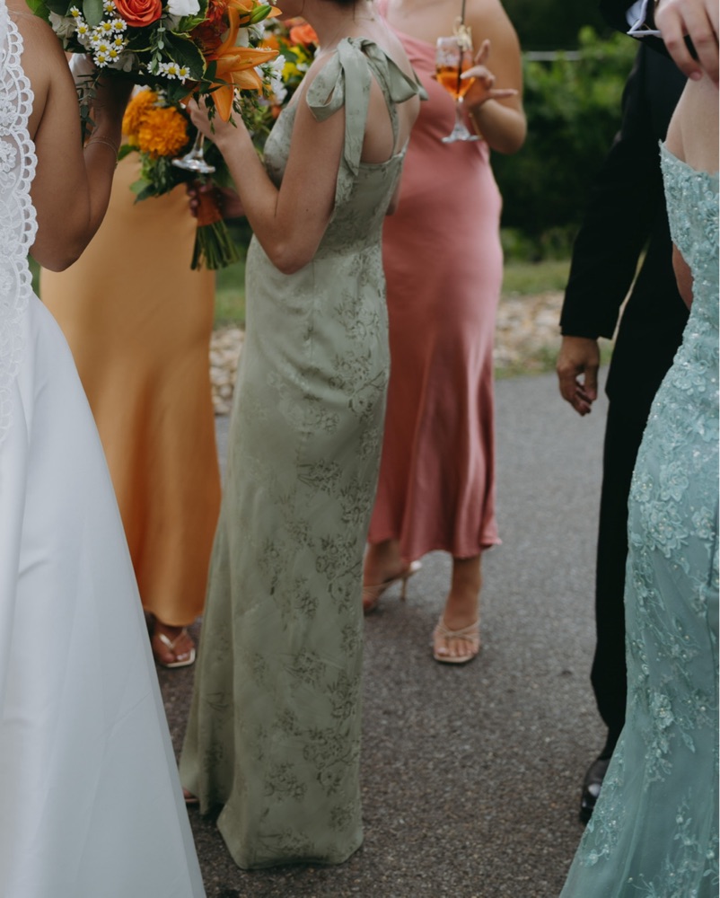 navy one shoulder bridesmaid dresses Adrianna Papell Long One Shoulder Beaded Dress, 8 / Blue
