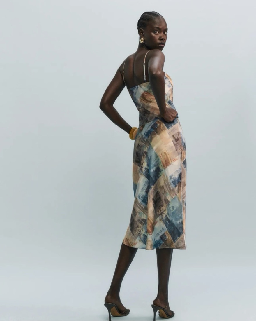 Reformation Sia Silk Two Piece | Pickle