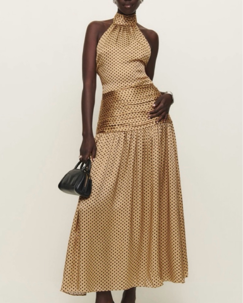 zaria silk dress Zaria Cross-Back Satin Gown | Made-To-Order