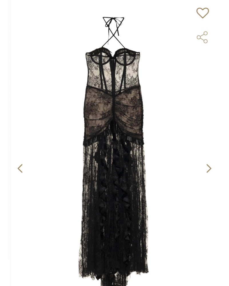 trixxi black lace dress Trixxi Black Layered Lace Fit & Flare Mini Dress (Pre-Loved) Size Large  (Juniors)