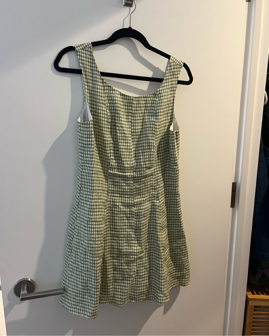 banana republic green silk dress Amped Checkered Mini Dress - Blue and White, Large | Hazel and Olive